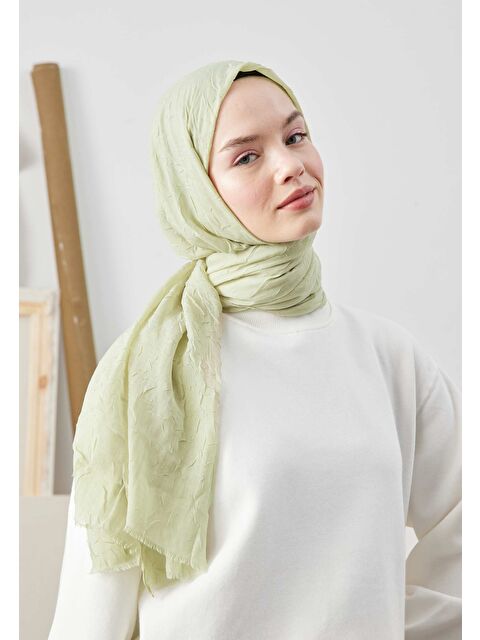 Fresh Scarfs Bambu Şal Çağla Yeşili - S000420480-17703