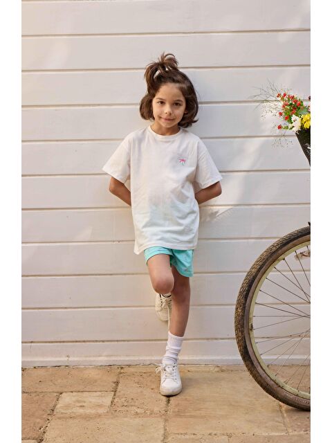 Luess Erkek Çocuk %100 Pamuk Palmiye Baskı Alt Üst Takım - S000203474-20063