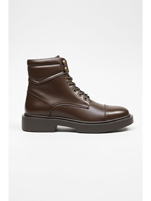 Sabri Özel Kahverengi Hakiki Deri Bağcıklı Casual Bot - S000490704-19413