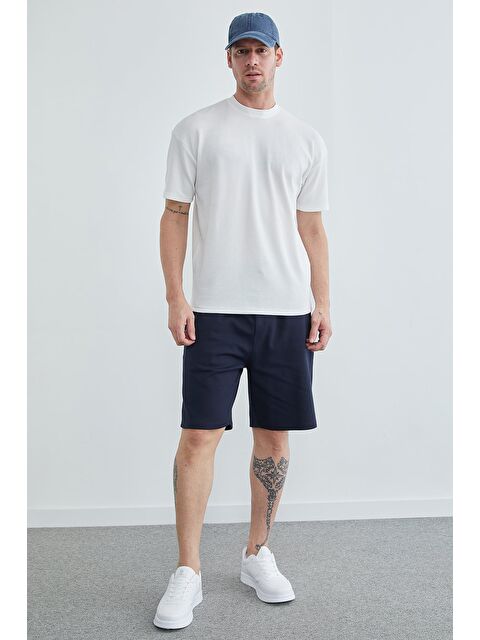 Fullamoda Beli Lastikli Bağcıklı Cepli Şort