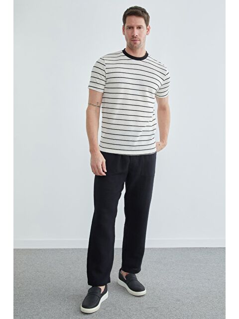 Fullamoda Beli Lastikli Müslin Kumaş Pantolon - S000514876-19351