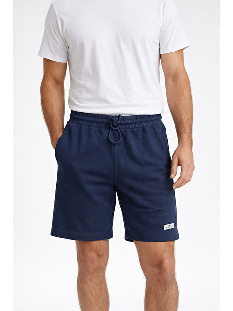 Remsa Erkek Beli Lastikli Cep Detay Şort 2177 Lacivert