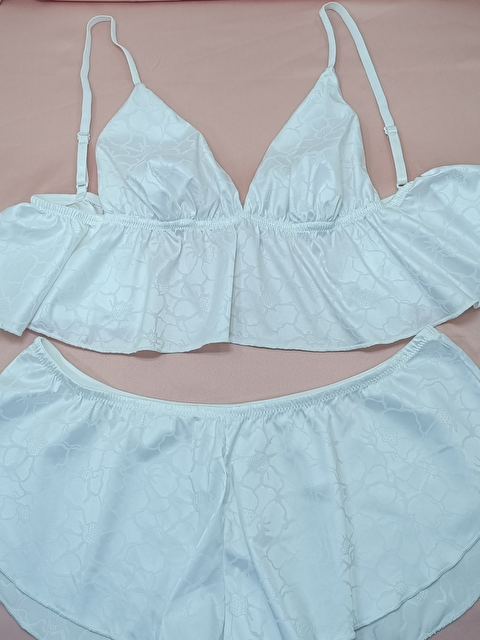Bonbon Kadın Saten Şortlu 2 Li Set Bb2051