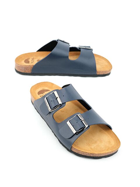 Paleng Mantar Taban Şiltesi Deri Erkek Terlik - S000181947-21164