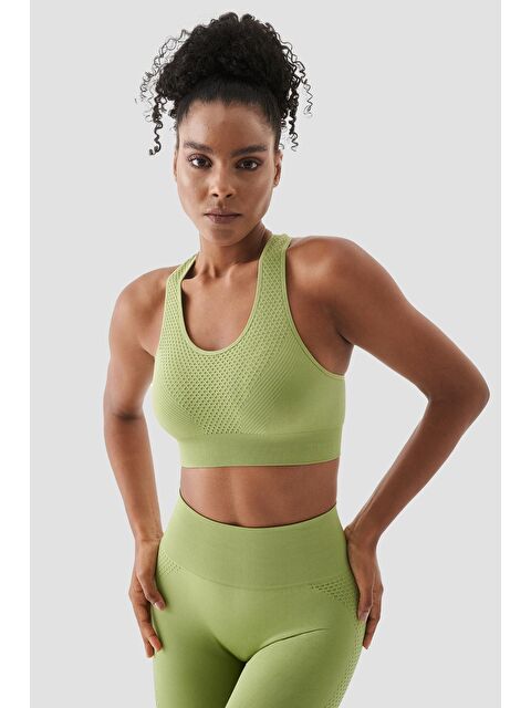 Superstacy Rhea Dikişsiz Yeşil Sporcu Sütyeni - S000221530-18194