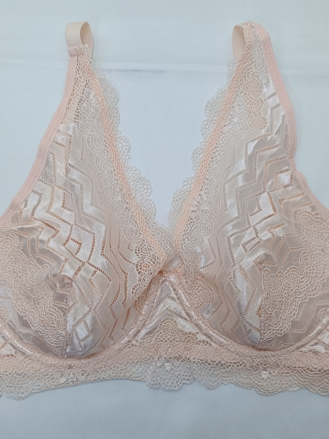 Bonbon Kadın Dantelli Toparlayacı Somon Rengi Sütyen Bb2024