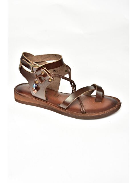 Fox Shoes S3747815 Kahverengi Kadın Sandalet - S000286428-19413