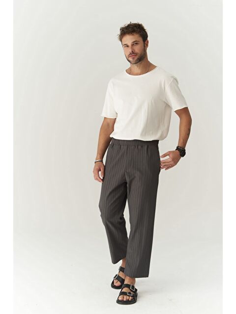 Mai Collection Robin Rachel Erkek Örme Kumaş Antrasit Pantolon - S000525816-29666