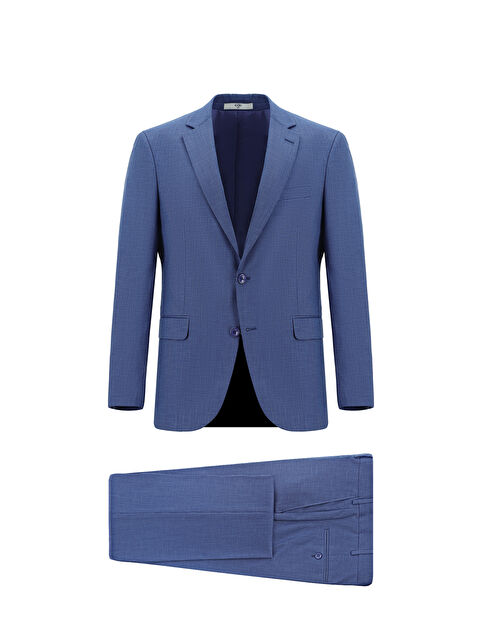 Kiğılı Slim Fit Dar Kesim Klasik Desenli Takım Elbise