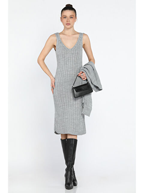 Gülseli Kadın Bluz Elbise Kombinli İkili Triko Takım - S000361033-20600