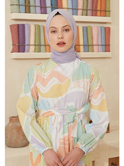 Fresh Scarfs İnce Pamuk Vual Şal Lıla - S000420394-14468