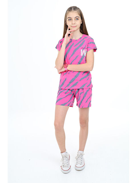 Toontoykids Kız Çocuk Baskılı Şortlu Takım - S000303012-20042