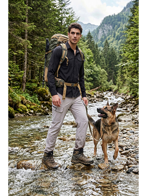 Buratti Normal Bel Dar Paça Su İtici Trekking ve Kurye Pantolon 693719