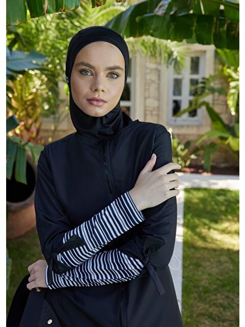 Mayovera Tasarım Mayo Spor Stil Tam Kapalı Mayo - S000253557-23173