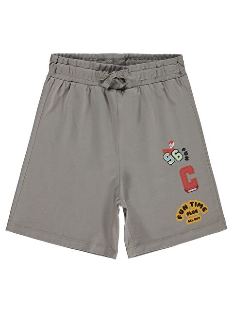 Civil Boys FUN TIME Basklı 2-5 Yaş Kapri - Gri