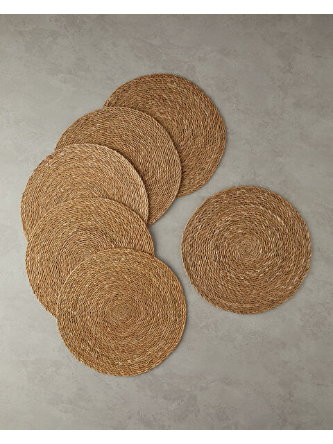 English Home Mia Hasır 6'lı Amerikan Servis 35 cm Bej - S000313146-19928