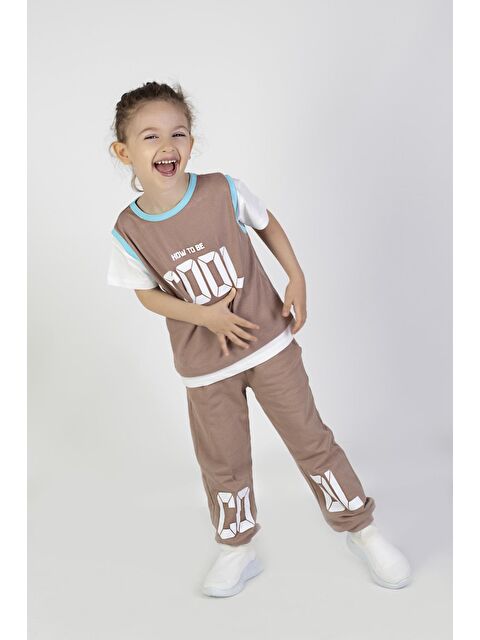 Mr Tuffy Erkek Çocuk Cool Baskılı  Alt Üst Basic Takım 2-5 Yaş - S000157456-19413