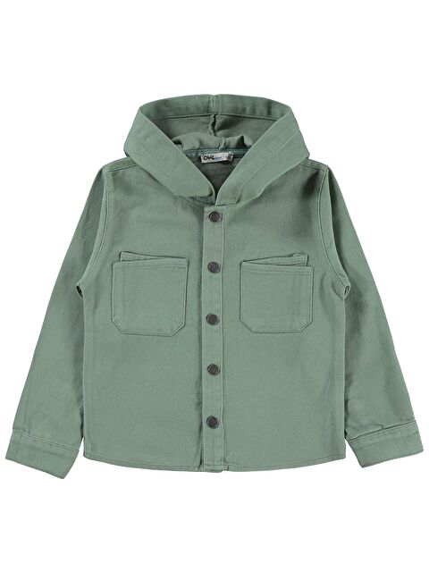 Civil Boys Çift Cepli Kapüşonlu 10-13 Yaş Ceket - Haki