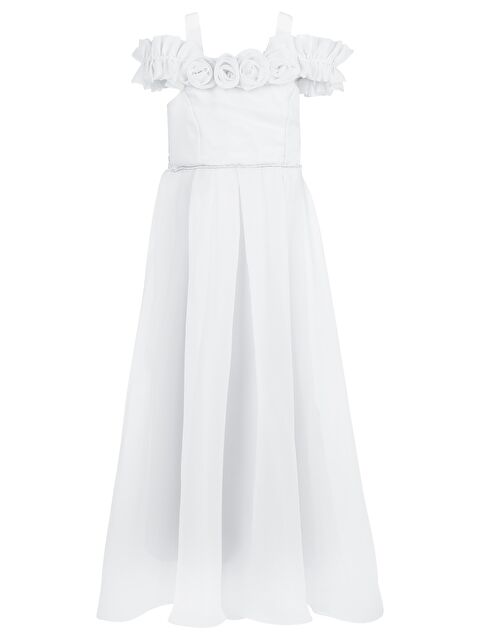 Civil Girls 6-14 Yaş Abiye - Beyaz 12-13 Yaş - S000526688-20063