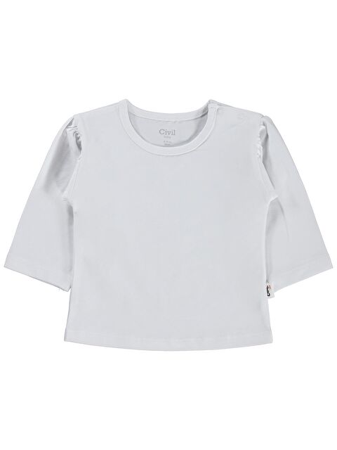 Civil Baby Düz Basic 6-18 Ay Sweatshirt - Beyaz - S000515113-20063