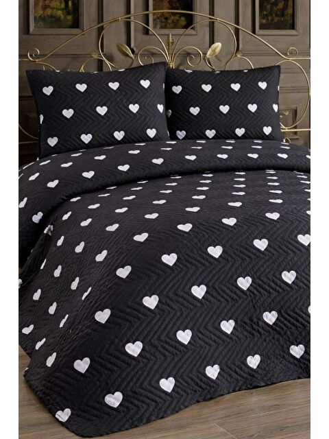 Çeyiz Diyarı Ultrasonik Kapitoneli Tutku Çift Kişilik Pike Takımı 195x235 cm