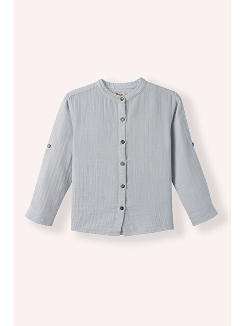 Panço Erkek Çocuk Uzun Kollu Müslin Gömlek - S000426103-17234