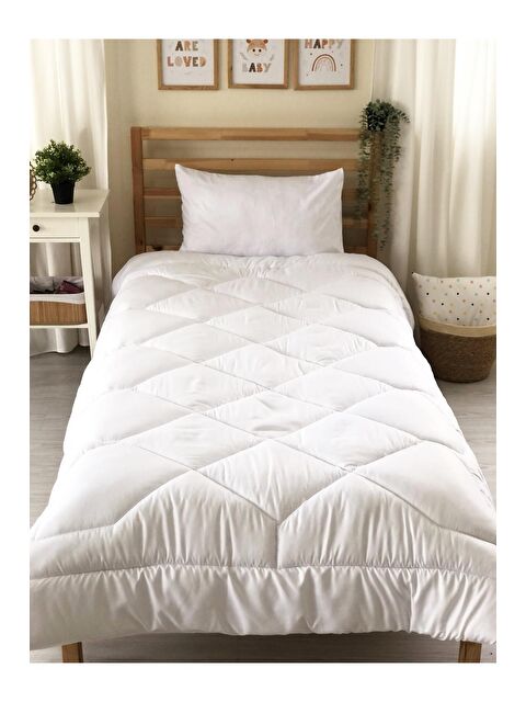 Evmila Tek Kişilik 160x220 Cm Silikon Yorgan Beyaz - S000122051-20063