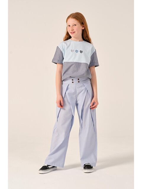 Jazzi·ee Genç Kız Çocuk Kalp Nakışlı Garnili Tişört - S000315704-3642