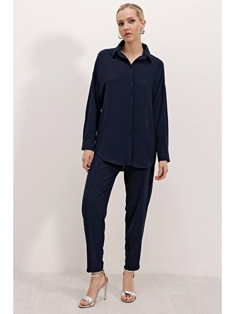 Bigdart 6631 Oversize Alt-Üst Takım - Lacivert - S000139333-21164