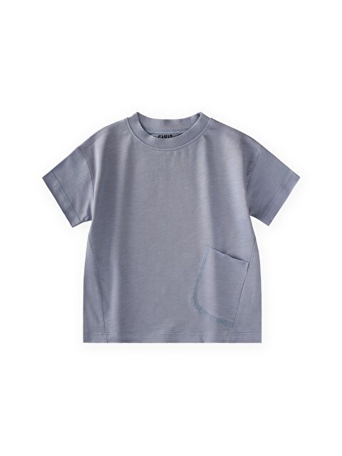 CİGİT T-Shirt 1-8 Yaş Pastel Mavi