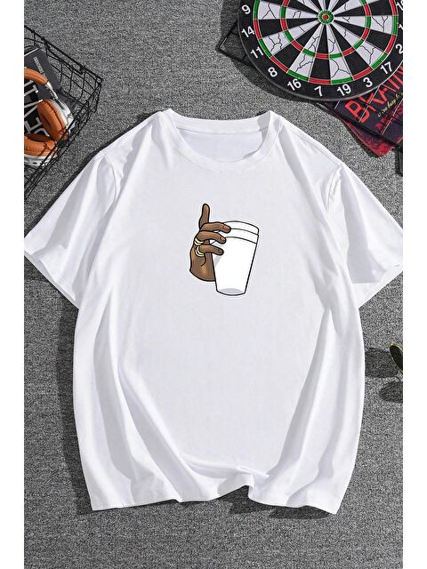 uyguntarz Unisex Coffee Baskılı Erkek Tişört - S000242890-20063