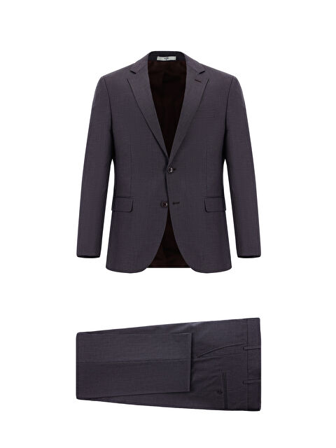 Kiğılı Slim Fit Dar Kesim Klasik Desenli Takım Elbise