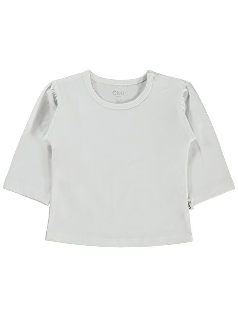 Civil Baby Düz Basic 6-18 Ay Sweatshirt - Ekru - S000515113-19965