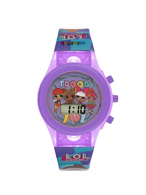 MiniFlak LOL Surprise! Lisanslı LOL7002 Lila Işıklı Çocuk Saati - S000407348-20042
