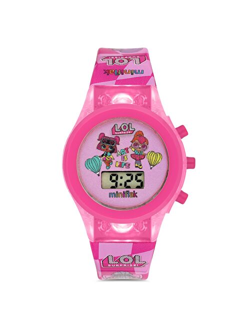 MiniFlak LOL Surprise! Lisanslı LOL7001 Pembe Işıklı Çocuk Saati - S000407349-20024