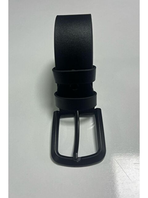 Madmext Erkek Suni Deri Düz Siyah Kemer 6872 - S000148438-19351