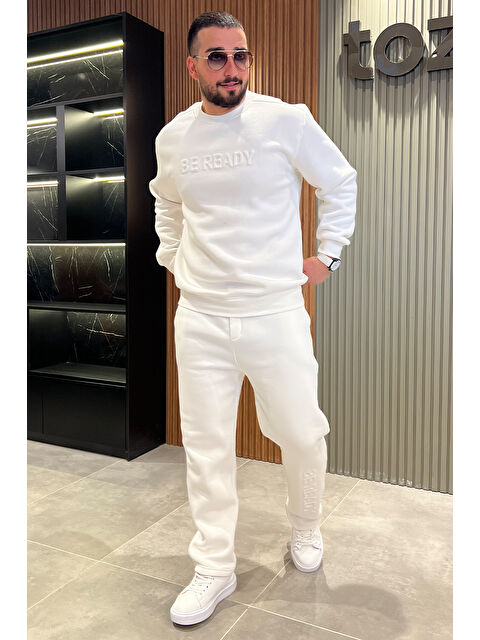 Mishar İtalia Kabartma Yazılı Şardonlu Erkek  Pantolon İkili Takım - S000314638-20063