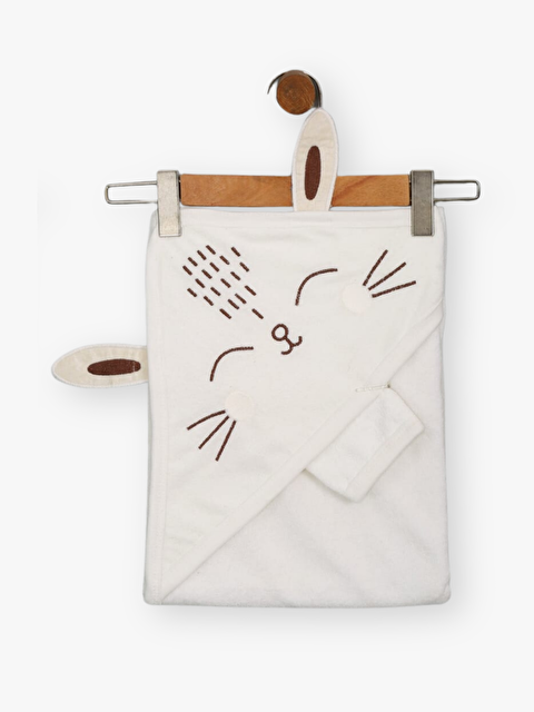 Luggi Baby Nakış Detaylı Pamuklu Bebek Kundak Havlu - S000342507-19965