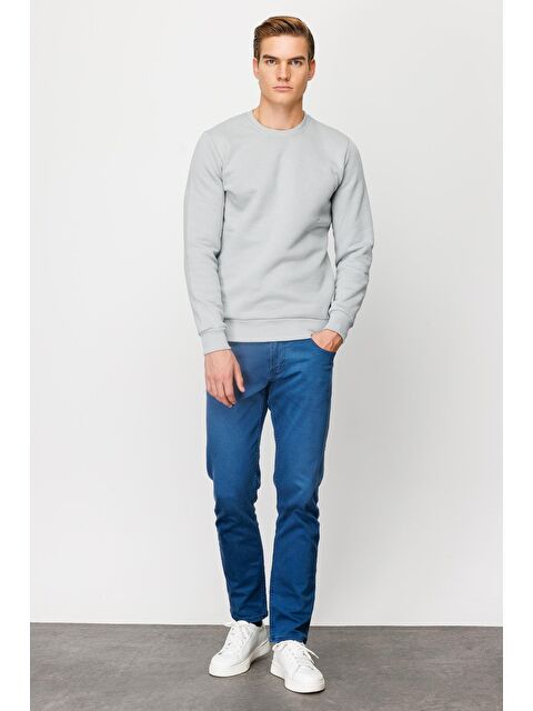 igs Erkek A.Gri Bisiklet Yaka Sweatshirt - S000488989-20600