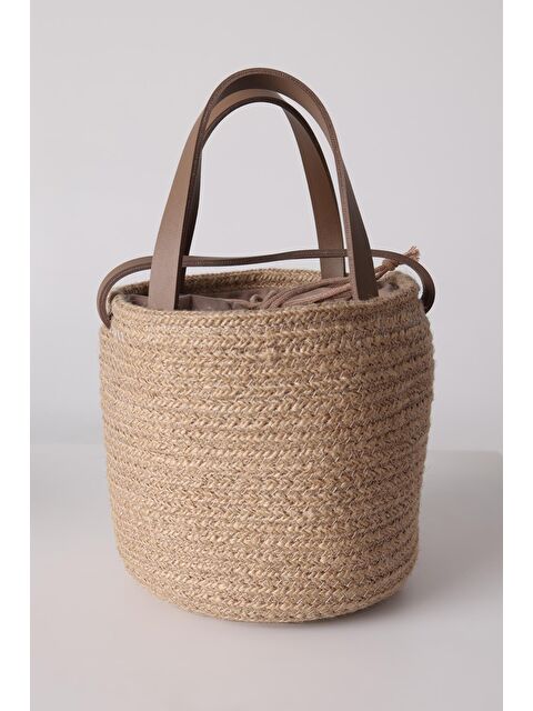 ALLDAY Vizon Küçük Boy El Ve Omuz Yuvarlak Hasır Çantası - S000152523-26429