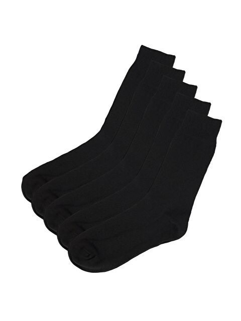 TUDORS 5'Li Siyah Klasik Erkek Çorap - S000525836-19351