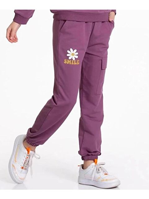 Myhanne Smile Baskılı Kargo Cepli Eşofman Altı 54937 - S000121498-20042