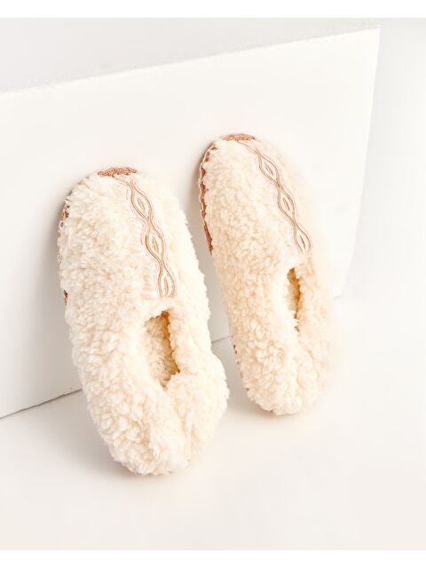 Chirpy Kadın Nakışlı Ev İçi Ayakkabı -  POPE - S000497107-20024