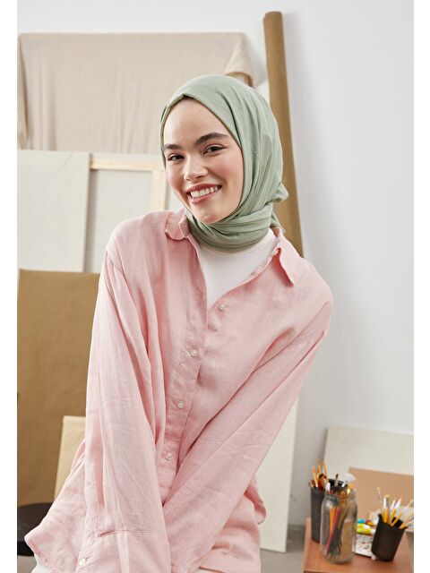 Fresh Scarfs Bambu Şal Soft Yeşil - S000420480-26048