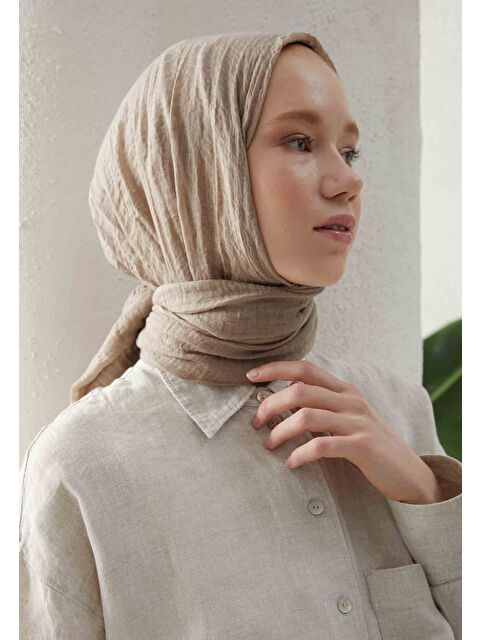 Fresh Scarfs Bürümcük Şal Tas Rengı - S000420524-1174