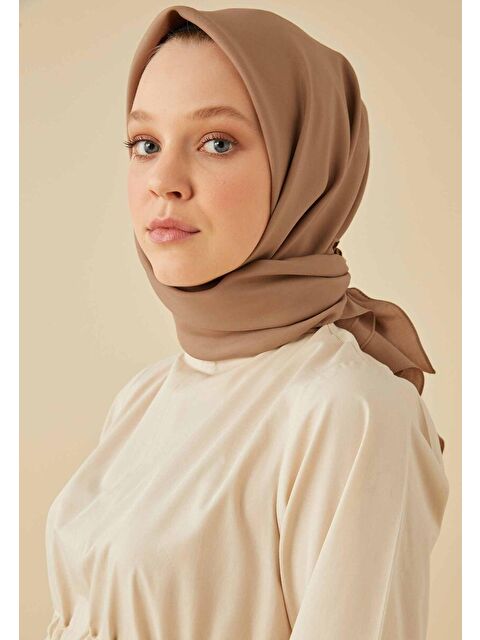 Fresh Scarfs Pamuk İpek Eşarp Fındık Kabuğu - S000423033-5267