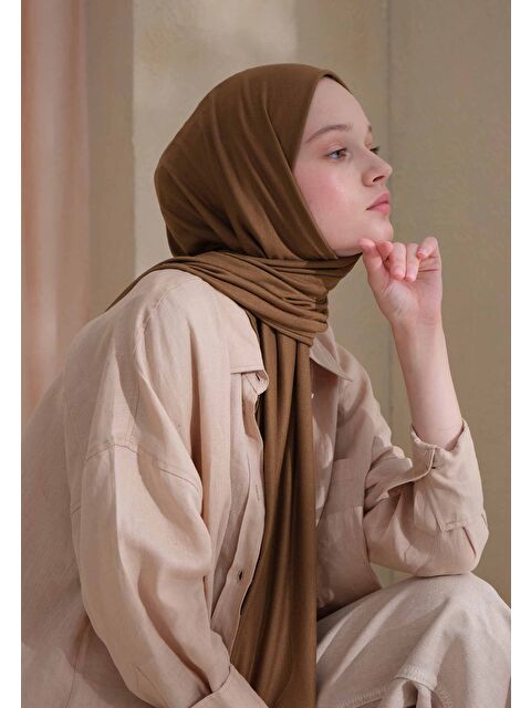 Fresh Scarfs Penye Şal Sütlü Kahve - S000420272-20839