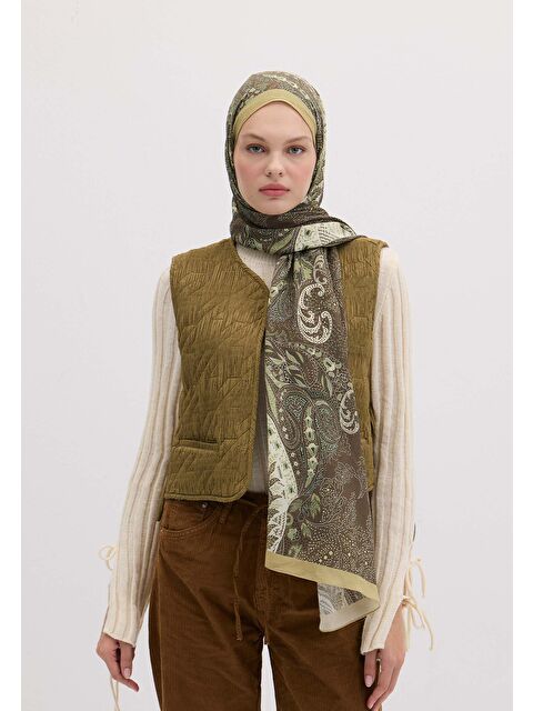 Fresh Scarfs Elora Desen Şal Kahve - S000458361-28102