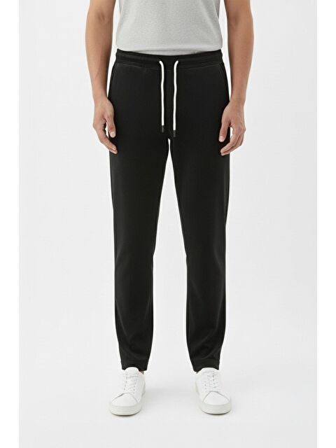 Sabri Özel Giotelli Siyah Regular Fit Pamuk Karışımlı Jogger Erkek Eşofman Altı - S000525839-19351