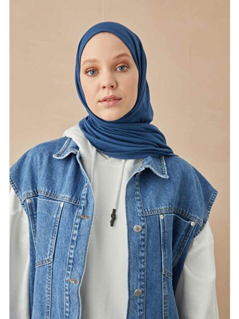 Fresh Scarfs Penye Şal Gece Mavısı - S000420272-19948